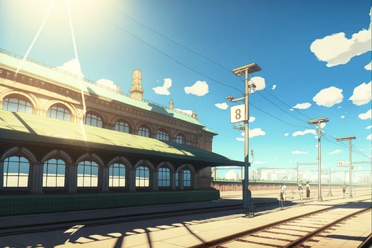 Anime, Girl, Original (Anime), Train, Train Station, HD wallpaper | Peakpx
