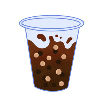 Filipino samalamig sweet chilled beverage classic sago gulaman in cup