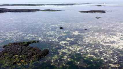 Sea, beach, white sand, Jeju