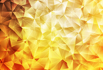 Light Orange vector background with polygonal style.