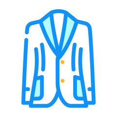 linen jacket outerwear female color icon vector. linen jacket outerwear female sign. isolated symbol illustration