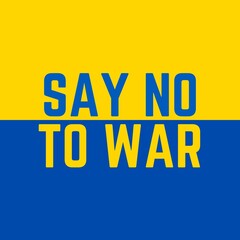 Say no to war, illustration 