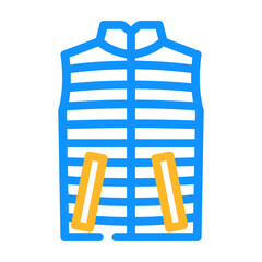 gilet outerwear female color icon vector. gilet outerwear female sign. isolated symbol illustration