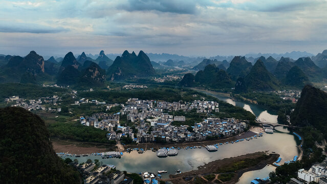 Beautiful China Lanscape, Guilin, Yangshuo, Karst Mountains