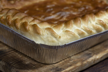 Homemade big and delicious pie