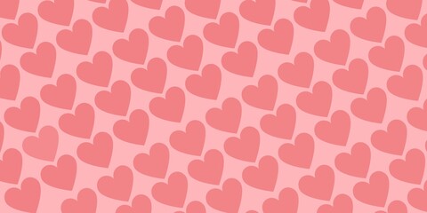 seamless pink hearts patterns for Valentine
