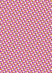 つまみ細工を使用した和柄パターン