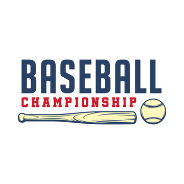 Baseball Championship design template, vector illustration