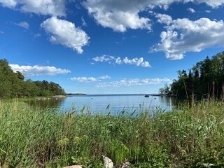 lake and clouds