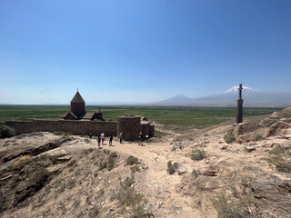 Monastery Khor Virap with Mount Ararat in the background
