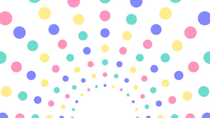 水玉の放射背景