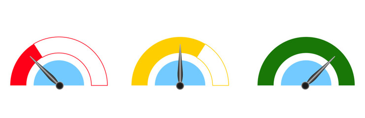 Vector risk diagram.
Risk meter idea concept.