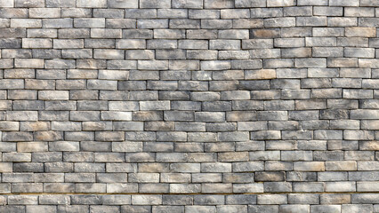 Black and White brick wall background and texture, Abstact rough white and black brick wall, Black and white brick wall, brickwork background for design.