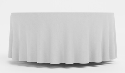 Realistic 3D Render of Tablecloth