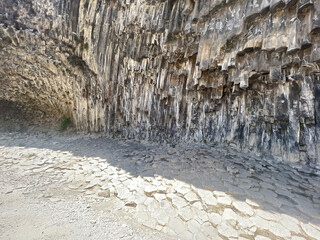 Symphony of stones in Garni in Armenia