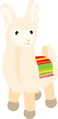  llama vector illustration. animal image or clip art