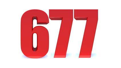 677 number