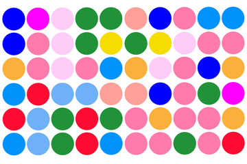 pattern with colorful circles