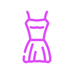 mini bride dress color icon vector. mini bride dress sign. isolated symbol illustration