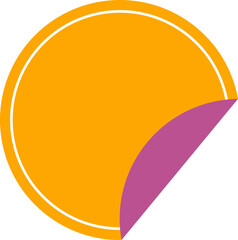 Round Sticker Labels Vector