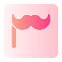 moustache gradient icon