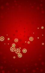 Fototapeta na wymiar Gray Snowflake Vector Red Background. Holiday