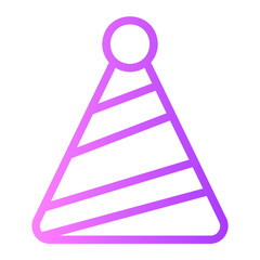 party hat gradient icon