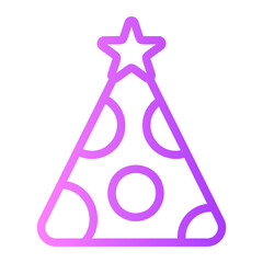 party hat gradient icon