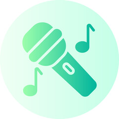 sing gradient icon