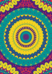 Colorful Mandala Poster - Geometric Wallpaper