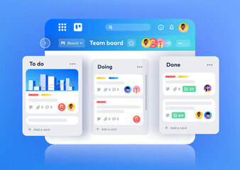 List-making application. Platform for tracking work tasks. Statuses To Do, Doing, Done. Task boards with different colums. Task tracker manager 
