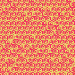  Hexagonal Maze pattern abstract illustration