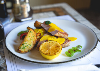 Grilled tuna.