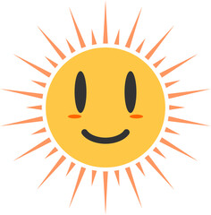 Cute Sun Cartoon Element