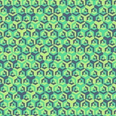  Hexagonal Maze pattern abstract illustration