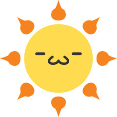 Sun Cartoon Icon Logo Vector