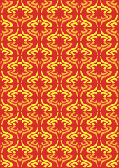 seamless pattern with ornament in gold