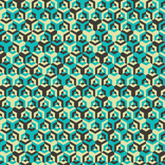  Hexagonal Maze pattern abstract illustration