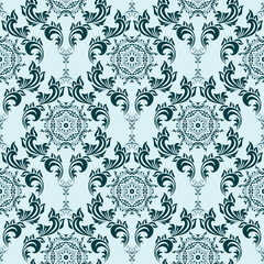 Seamless decorative ornament on background. Floral ornament on background