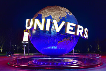 Naklejka premium Beijing Universal Resort in China, in a winter day.