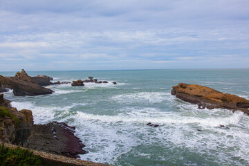 ocean coast in france