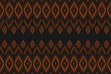 Carpet ethnic ikat pattern art. Geometric ethnic ikat seamless pattern in tribal. Mexican style. Design for background, illustration, rug, fabric, clothing, carpet, textile, batik, embroidery.