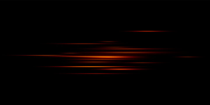 Light and stripes moving fast over dark background.