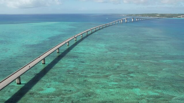 4K空撮・沖縄県・宮古島・伊良部大橋
