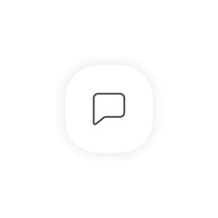 Communication chat icon modern vector line design symbol sign social media message bubble support