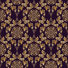 Seamless ornament on background. Floral ornament on background