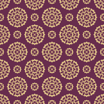 Seamless ornamental luxurious royal vector pattern in Ottoman Kaftan style. Use for fabric prints, weaving, knitting, home decoration, fashion design and bedding patterns