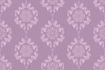 Seamless ornament on background. Floral ornament on background. Wallpaper pattern
