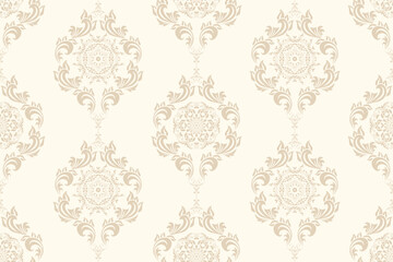 Seamless ornament on background. Floral ornament on background. Wallpaper pattern