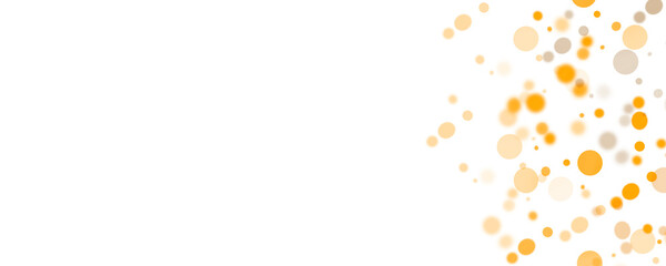 Defocused yellow light. Yellow flashlights are not on a white background. Christmas background. Illustration